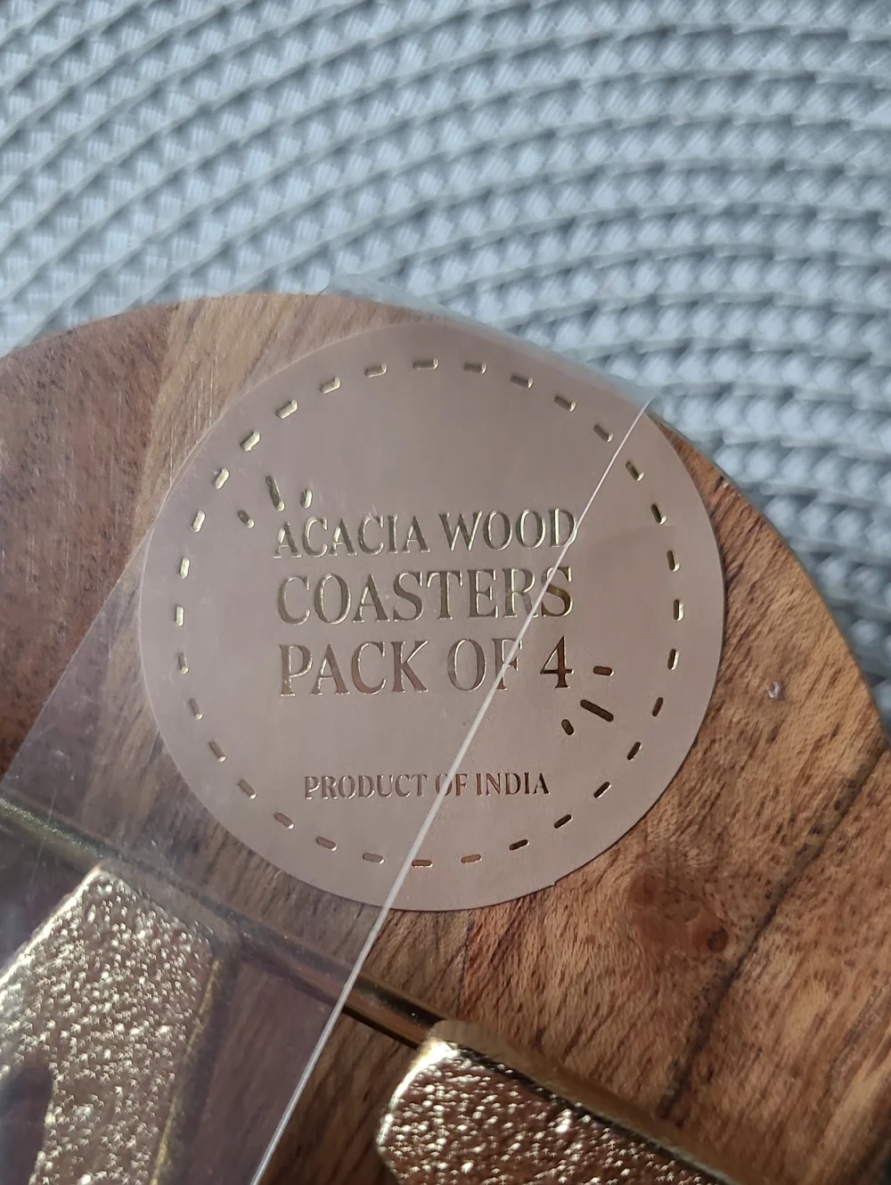 Acacia Wooden BAR Coaster Holder